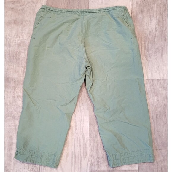 Columbia Womens Hiking Capri Pants Size PL Petite Light Green Outdoors Gorpcore - Picture 7 of 9